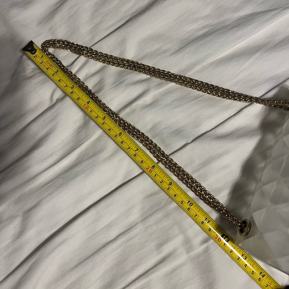 Clear Gold Chain Strap Handbag - Picture 7 of 10